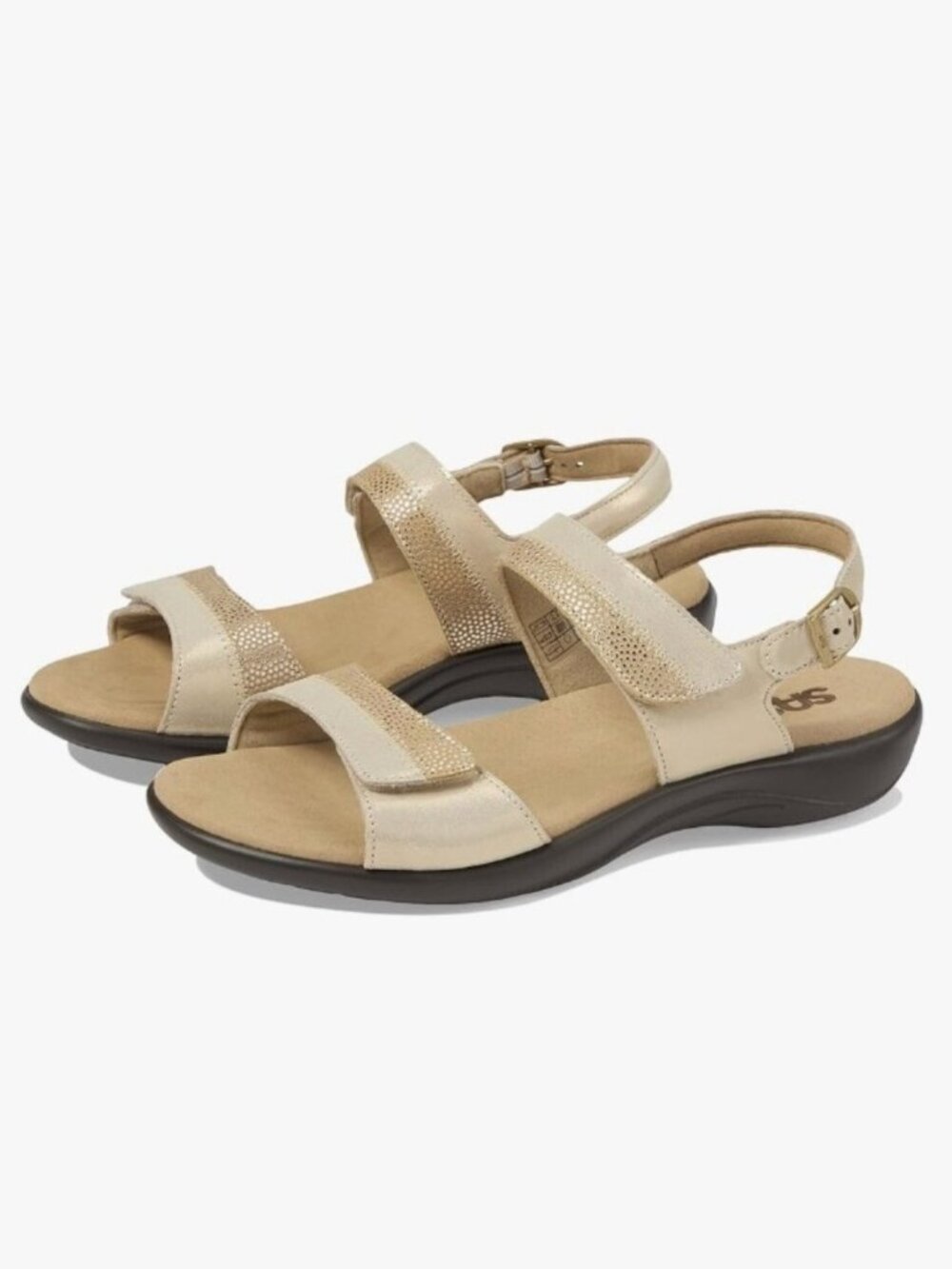 SAS Women's, Nudu Golden Sandal Gold 9.5M